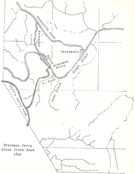 Brockman Ferry - Glaze Creek Road 1840