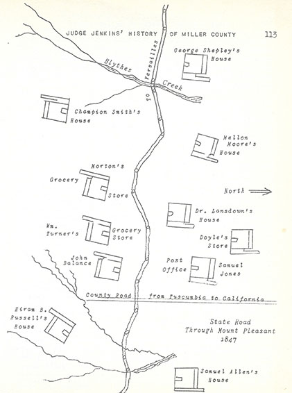 State Road through Mount Pleasant 1847