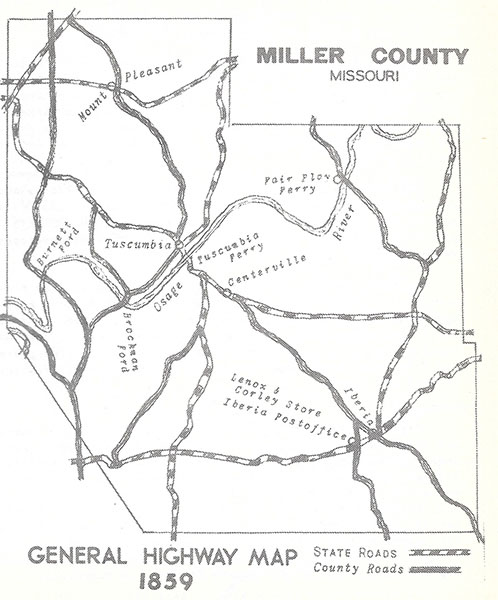 General Highway Map 1859