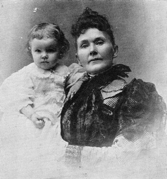 Mrs. B. H. Hickock and granddaughter, Estella in 1898