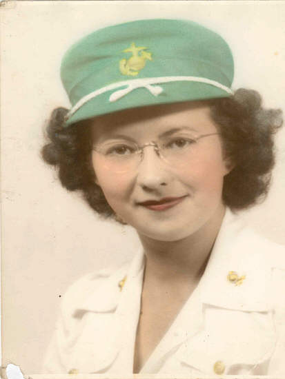 16 Portrait of Helen in Marine Corps