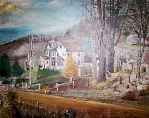 12 Wells House Painting by John Wright