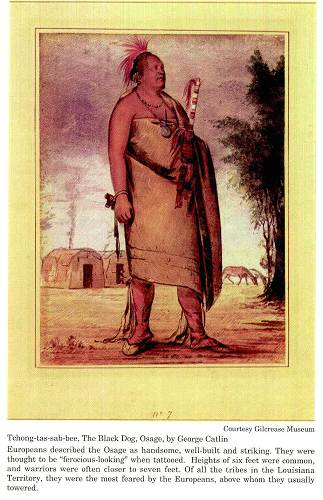 23 Tchong-Las-sab-bee, The Black Dog, Osage