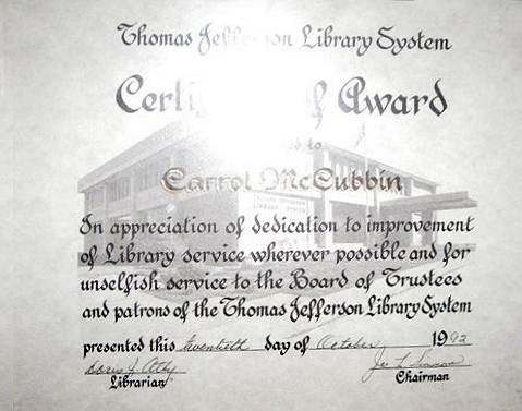 10 Thomas Jefferson Library Award
