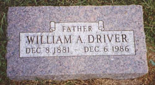 19 William A. Driver Tombstone