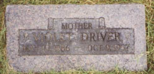 20 Violet Driver Tombstone