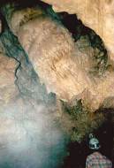 12 10 ft. Stalagtite Lying Across Entrance to Canyon Room Suspended 10 ft. above Floor