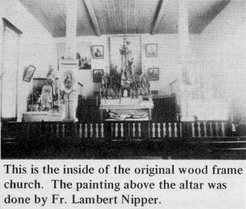 30 Inside of Original Wood Church