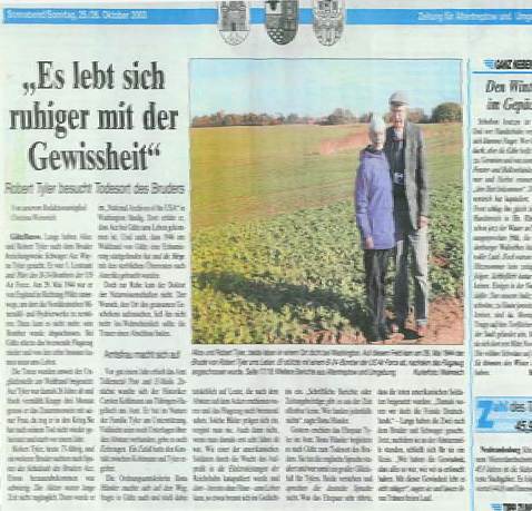 51 Newpaper article about visit to Gueltz
