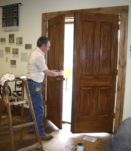 33 Jim Clark staining Doors