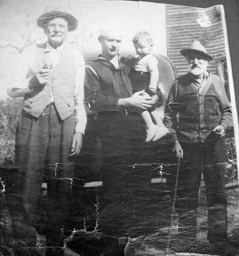 28 Grandpa Sanning, Clem, Lee and William Bungart