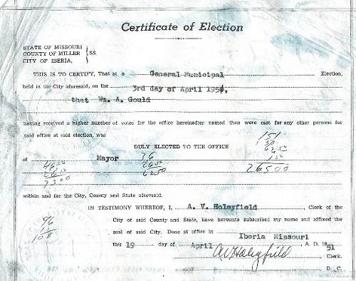 17 Certificate of Election