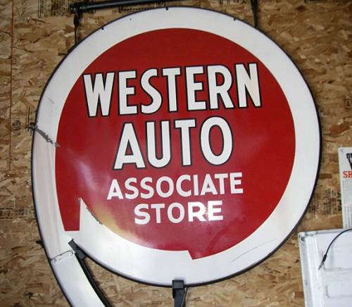 19a Western Auto Sign