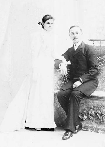 10 Estella Moore and Hugh Garner - Wedding Photo - December 6, 1893