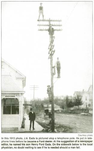 12 J.A. Eads putting in Telephone Lines