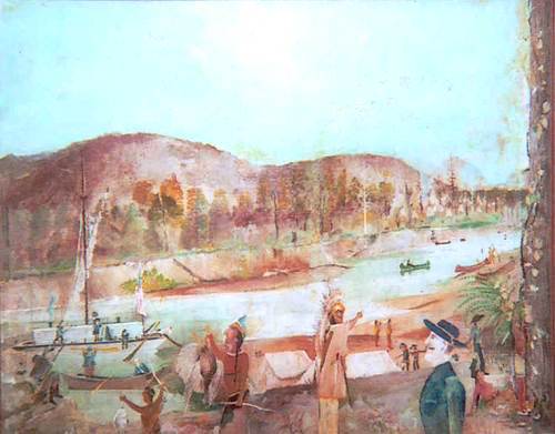 03 Pikes Landing at Tuscumbia by painter John Wright