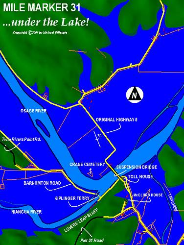 06 Map of Linn Creek, Niangua River and Osage River Convergence