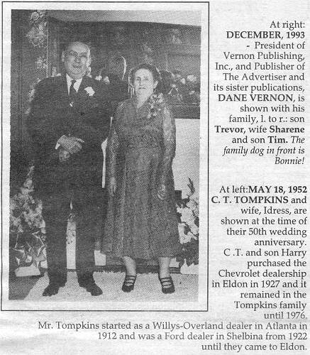 14 Mr. and Mrs. C.T. Tompkins Chevrolet Dealer