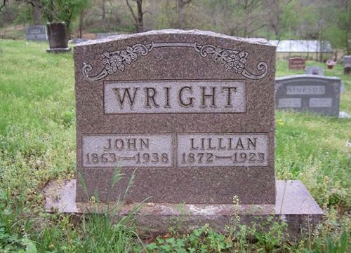 17 John and Lillian Wright Headstone
