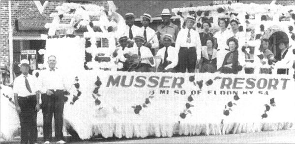 22 Closeup of Musser Tavern Float after winning Prize in the 1937 Miller County Centennial