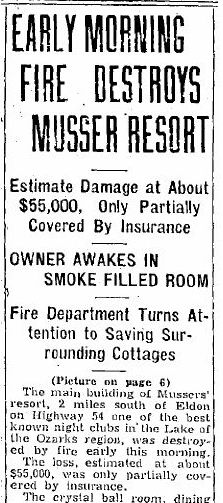 24 Musser Fire - Jefferson City Post Tribune - 16 Jan 1940