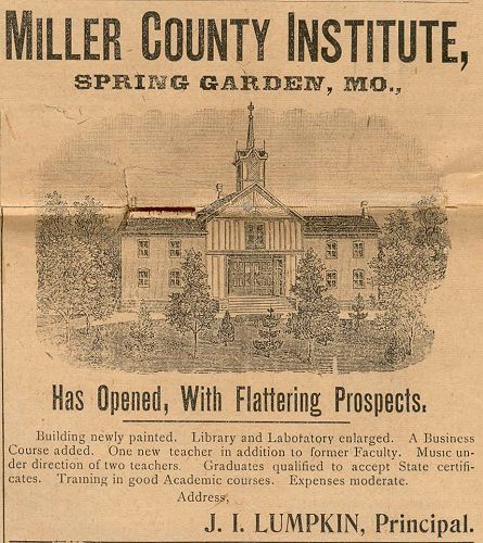 27 Miller County Institute Adv.