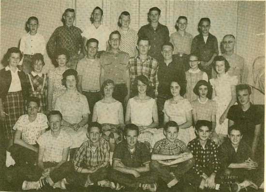  7th & 8th Grade Class, Olean School, 1961 