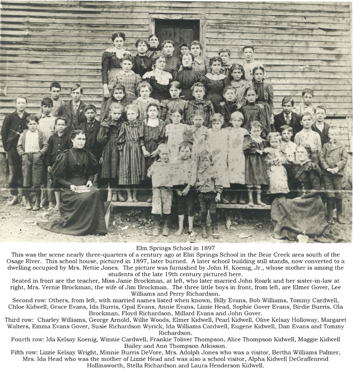 Elm Spring School - 1897
