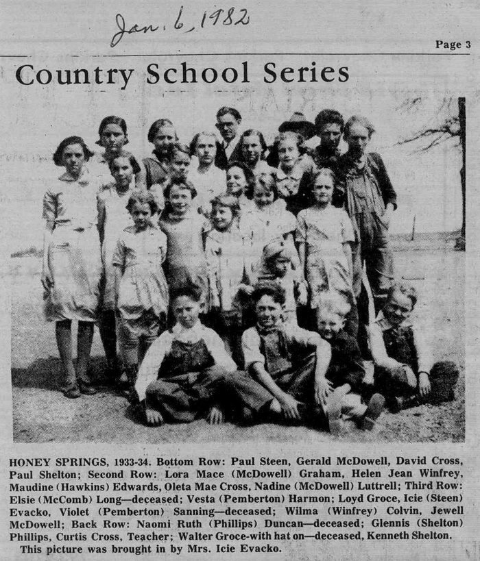 Honey Springs School Students