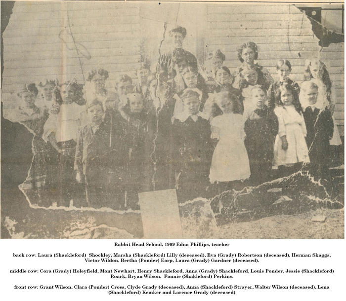 Rabbithead School Class - 1909