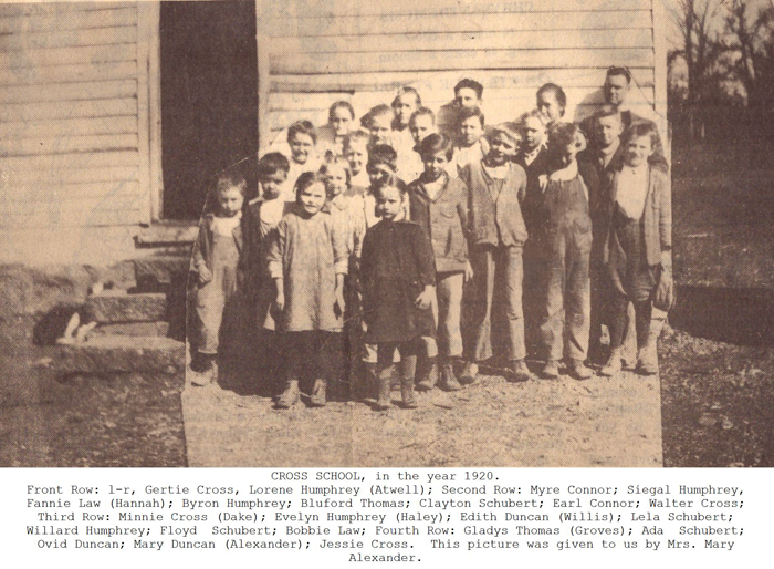 Cross School Students - 1920