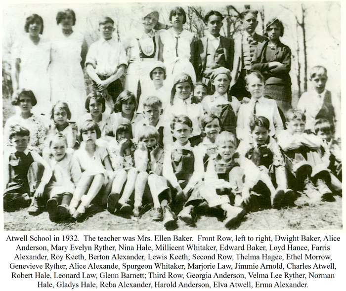 Atwell School Class in 1932