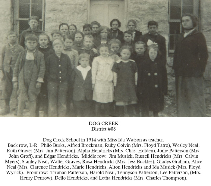 Dog Creek School - 1914