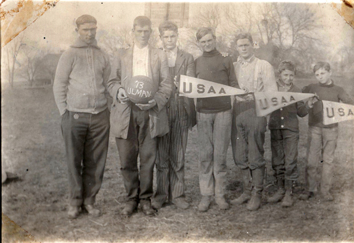 Ulman School Basketball Team - 1913