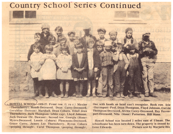 Howell School Class 1926-27