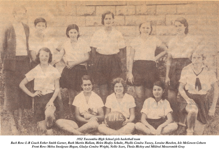 Tuscumbia High School Girls Basketball Team - 1932