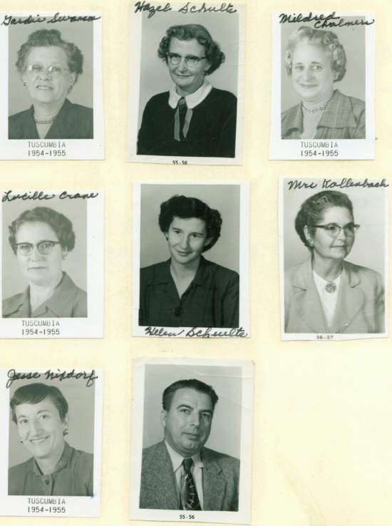  Tuscumbia Schools Teachers - 1954-1956 