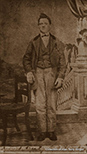 Daniel Fraser Thomson (1850-1924), son of Thomas Arrington Thomson and Kerenhappuch Sellers.  In 1864, when 14, he lied about his age and joined the Union Army.  In 1865, he was mustered out of the 48th Reg., Mo. Volunteers