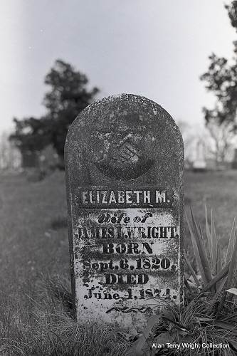 Wright, James Lawrence and (m1) Elizabeth Mace (Thompson) and (m2) Eliza Catherine Melton (Pitman)